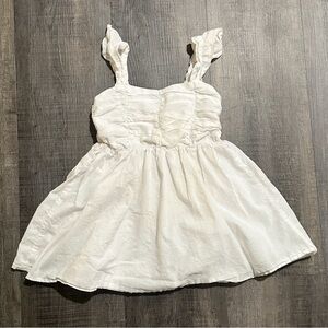 💞 GUESS Little Girl Size 4 White Sleeveless Party Dress
